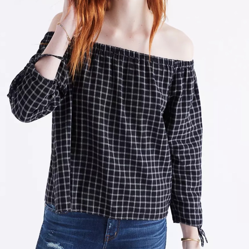 Madewell Shirt Off-the-Shoulder